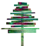 Papier-Weihnachtsbaum basteln, einfach