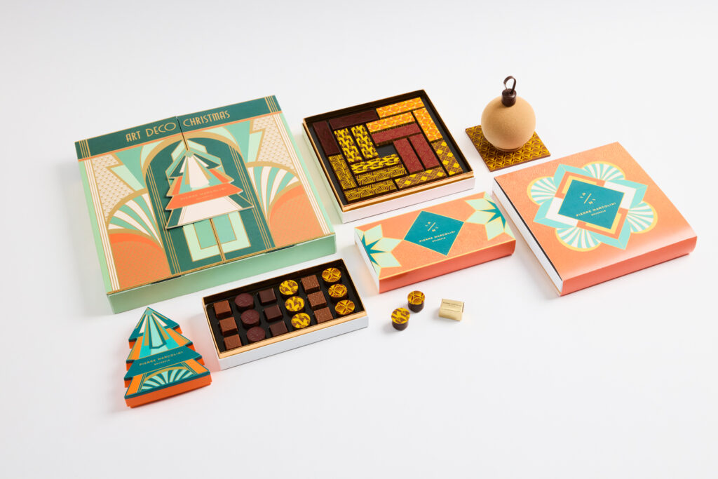 Übersicht Angebot von Pierre Marcolini Weihnachtskollektion