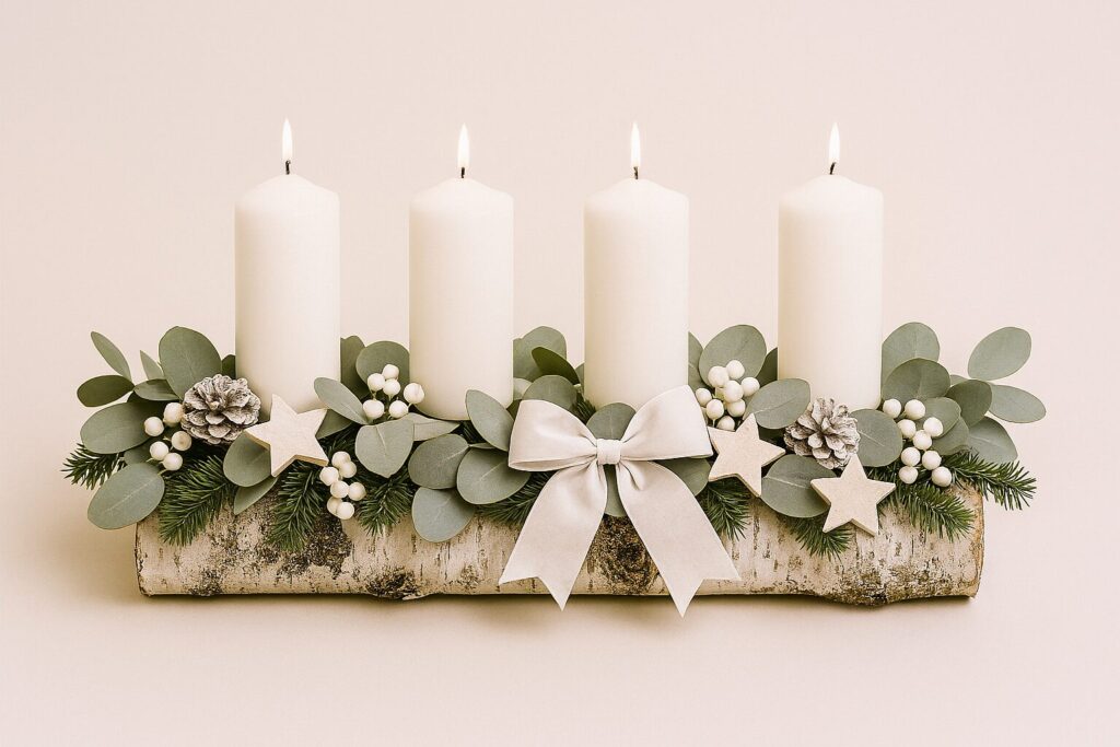 eukalyptuszweige für den Adventskranz
