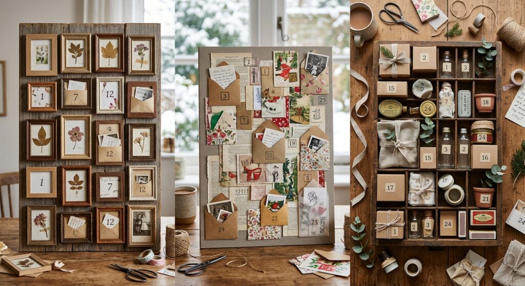 DIY Adventskalender als Collagen für die Wand