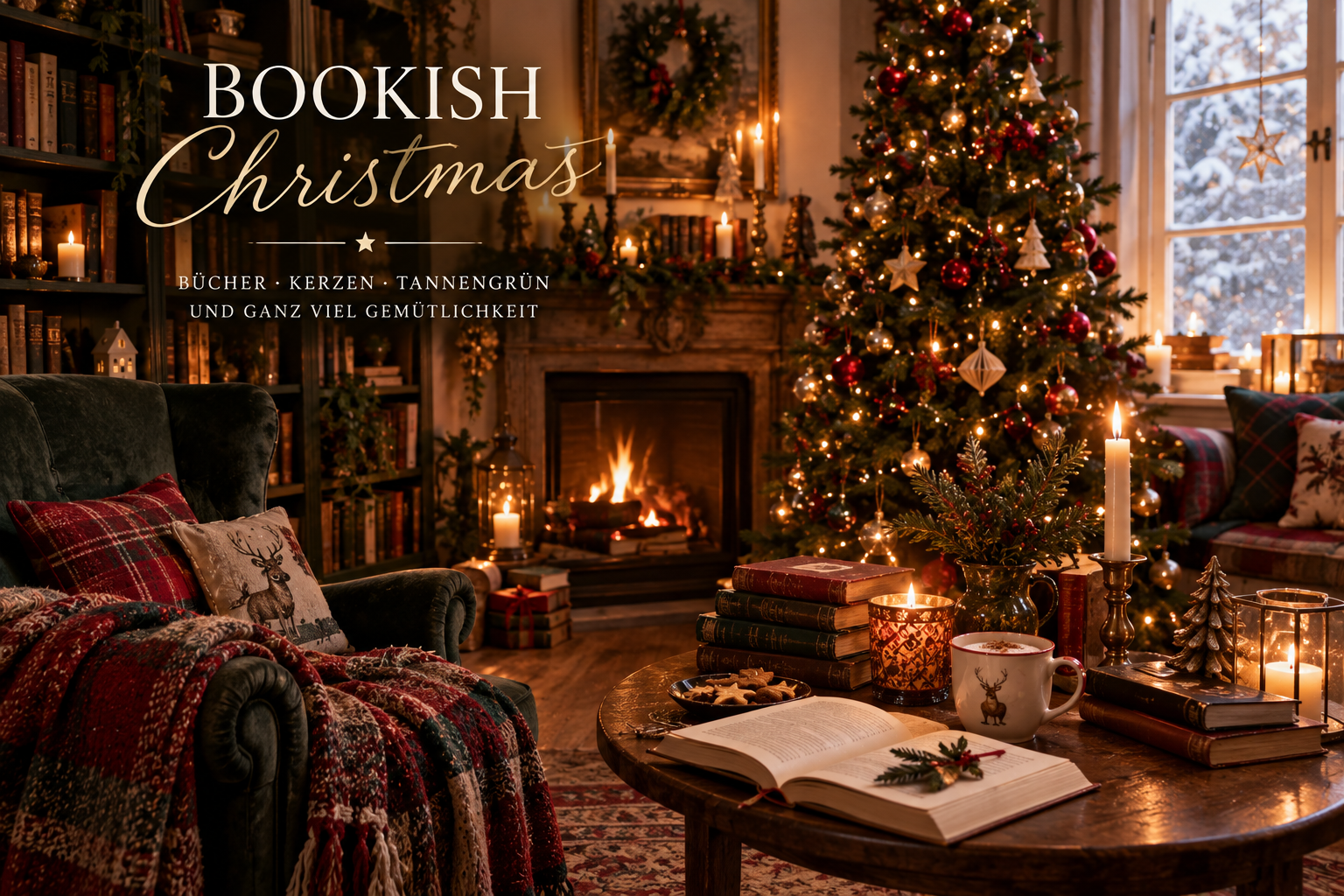 Bookish Christmas: Wenn Weihnachten nach Büchern, Kerzen und Geschichten aussieht