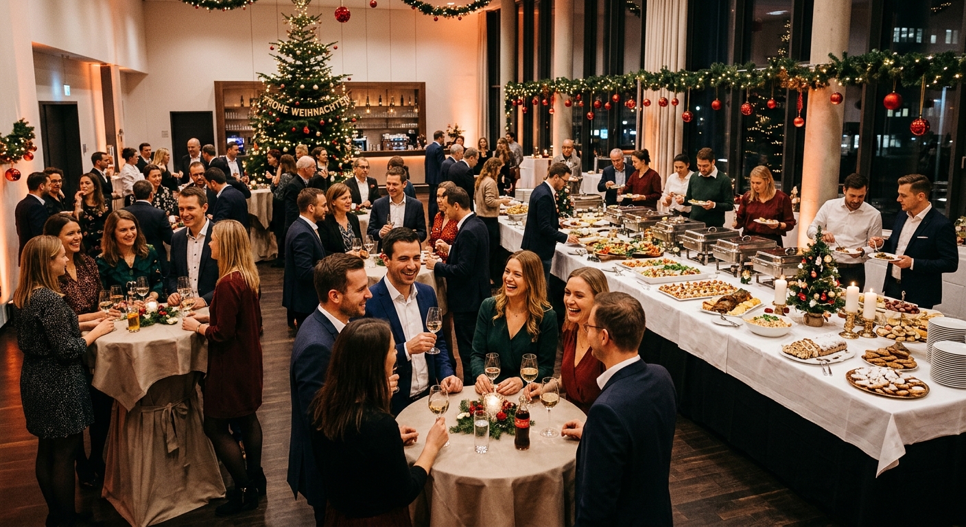 Weihnachtsfeier mit Catering